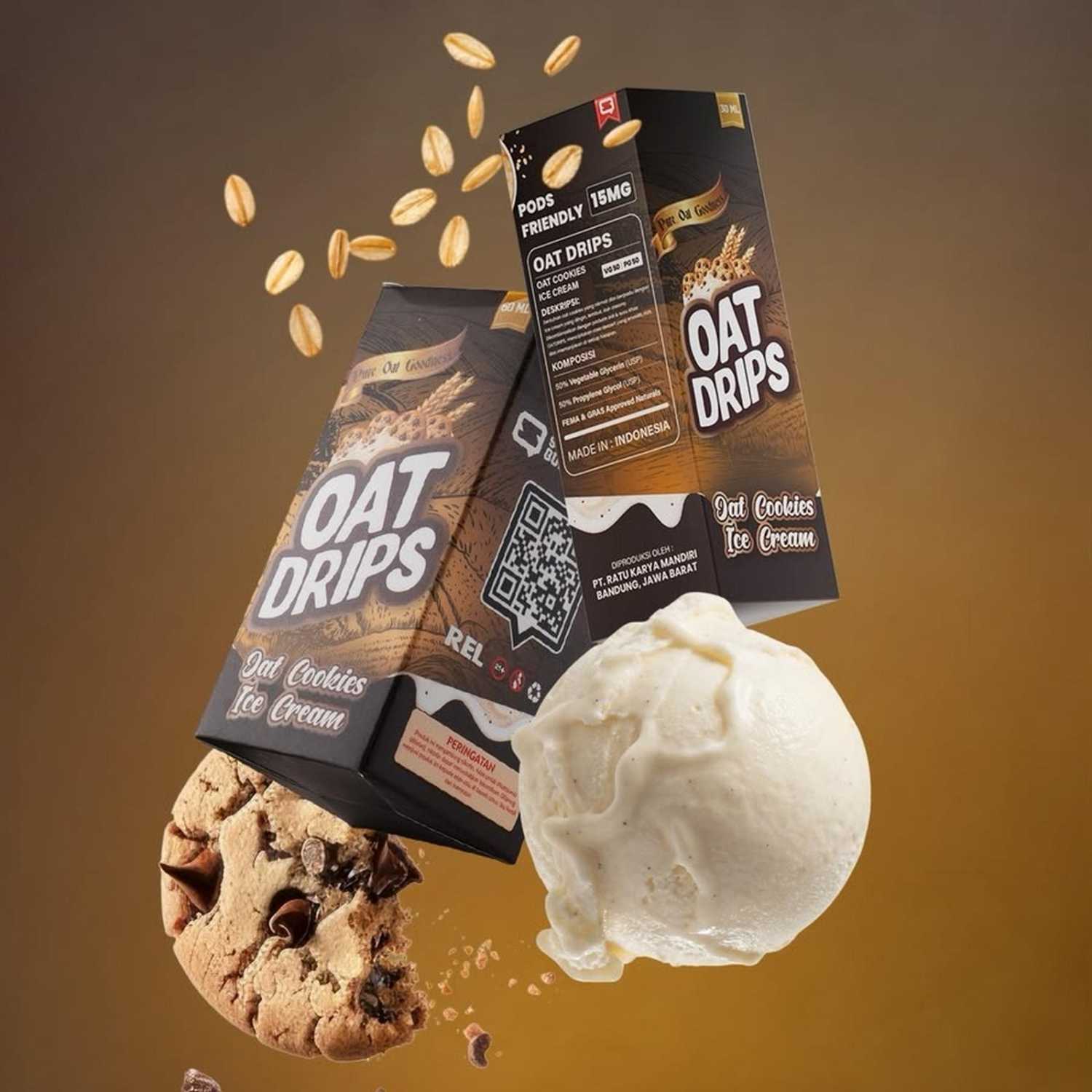 Oat Drips Cookies IC 60ml - Oat Drip Freebase Liquid by JVS x SQJ