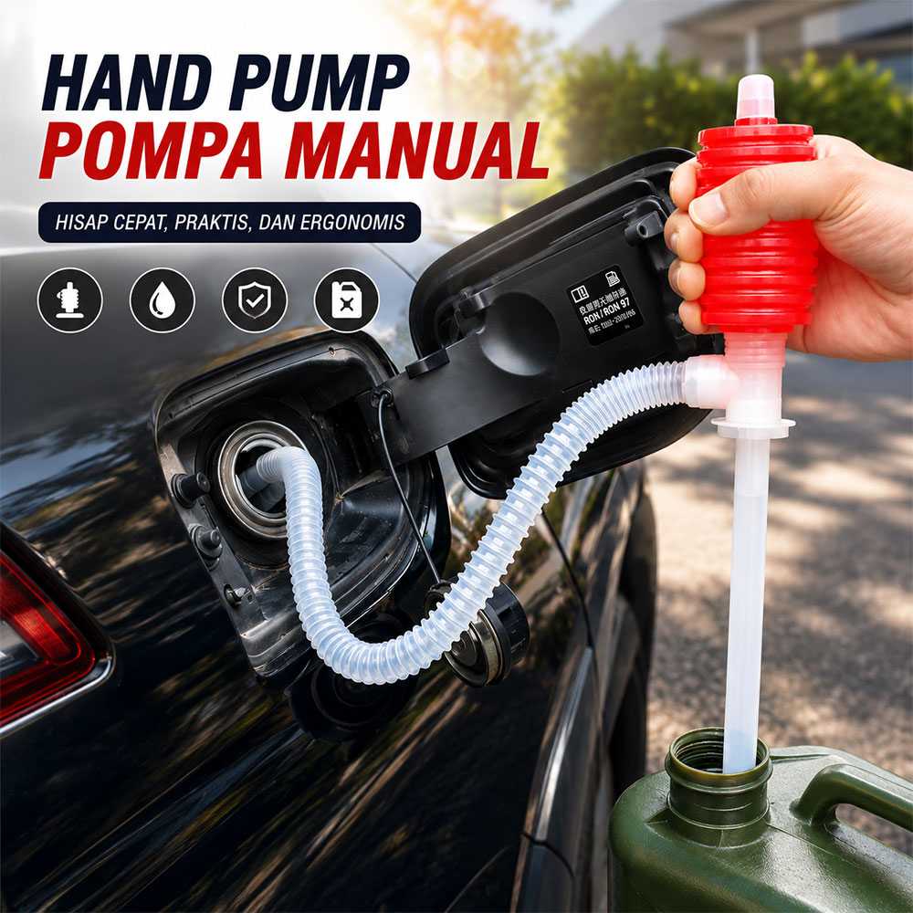 Hunter Hand Pump Pompa Bensin Manual Minyak Solar Hisap Sedot Air - DP-14